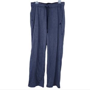 Adidas Climawarm Track Pants Large Grey Women Fleece Interior Elastic Waist